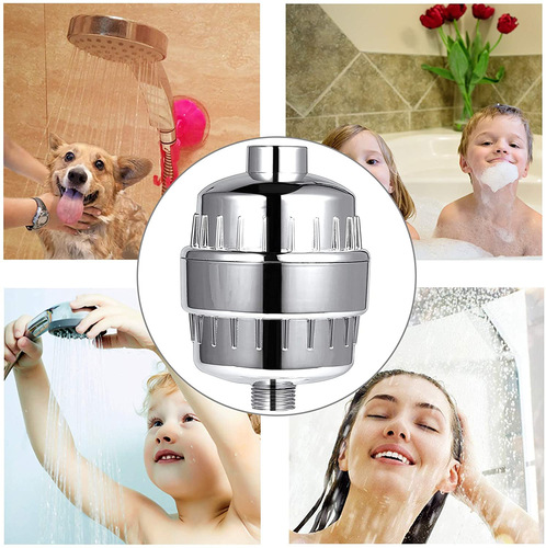15-level household filtration bath water purifier, skin beauty and chlorine removal filter, bath water softener, shower shower set