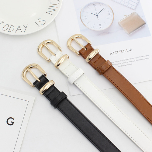 Korean chic decorative belt for women, waist slimming belt for students, simple homemade jeans belt, one piece drop shipping