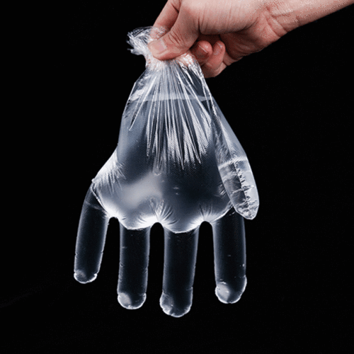 Disposable gloves 50 pieces PVC plastic gloves beauty salon thickened disposable gloves wholesale
