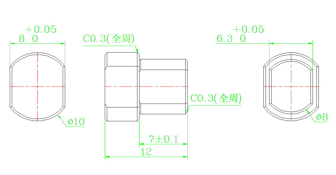 一字阻尼转轴