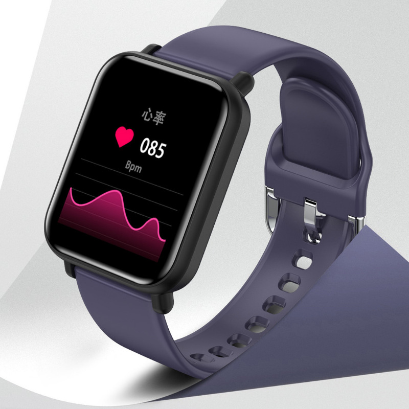 新款智能手表高清全触摸屏防水蓝牙运动计步心率睡眠血压智能手环