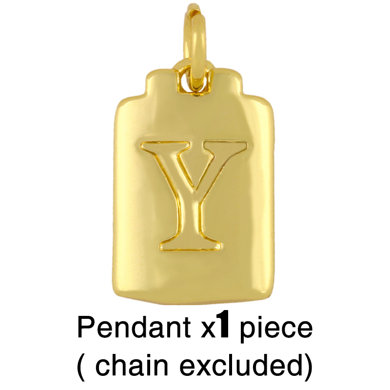 Fashion Letter 18k Gold Plated Necklace In Bulk display picture 16
