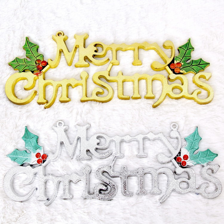 Christmas decorations three-dimensional Christmas letter door listing