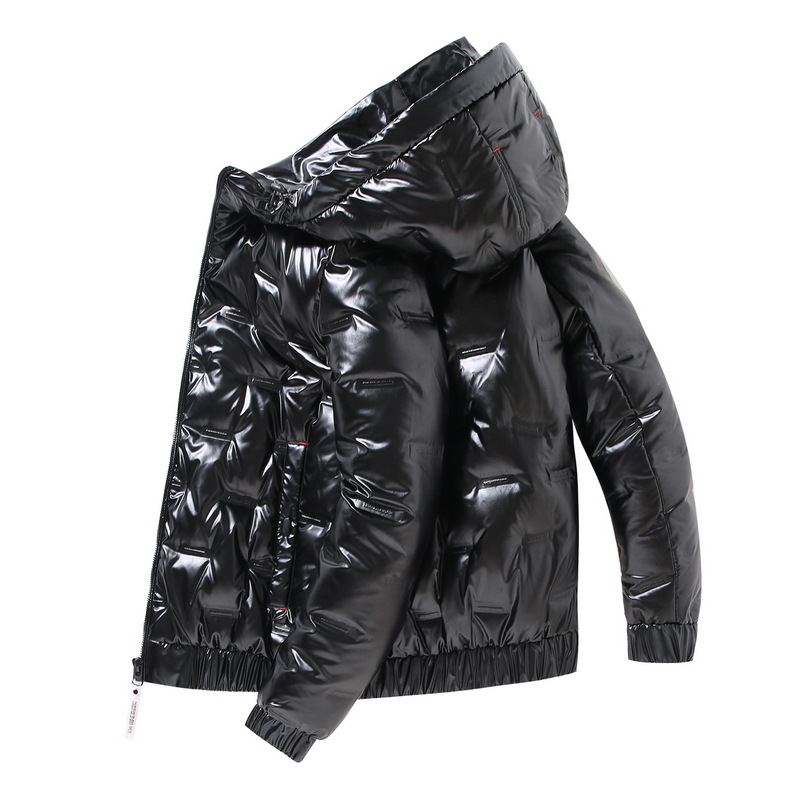 90白鸭绒亮面羽绒服男立领银灰色轻薄韩版潮流冬季外套男2020新款|ms