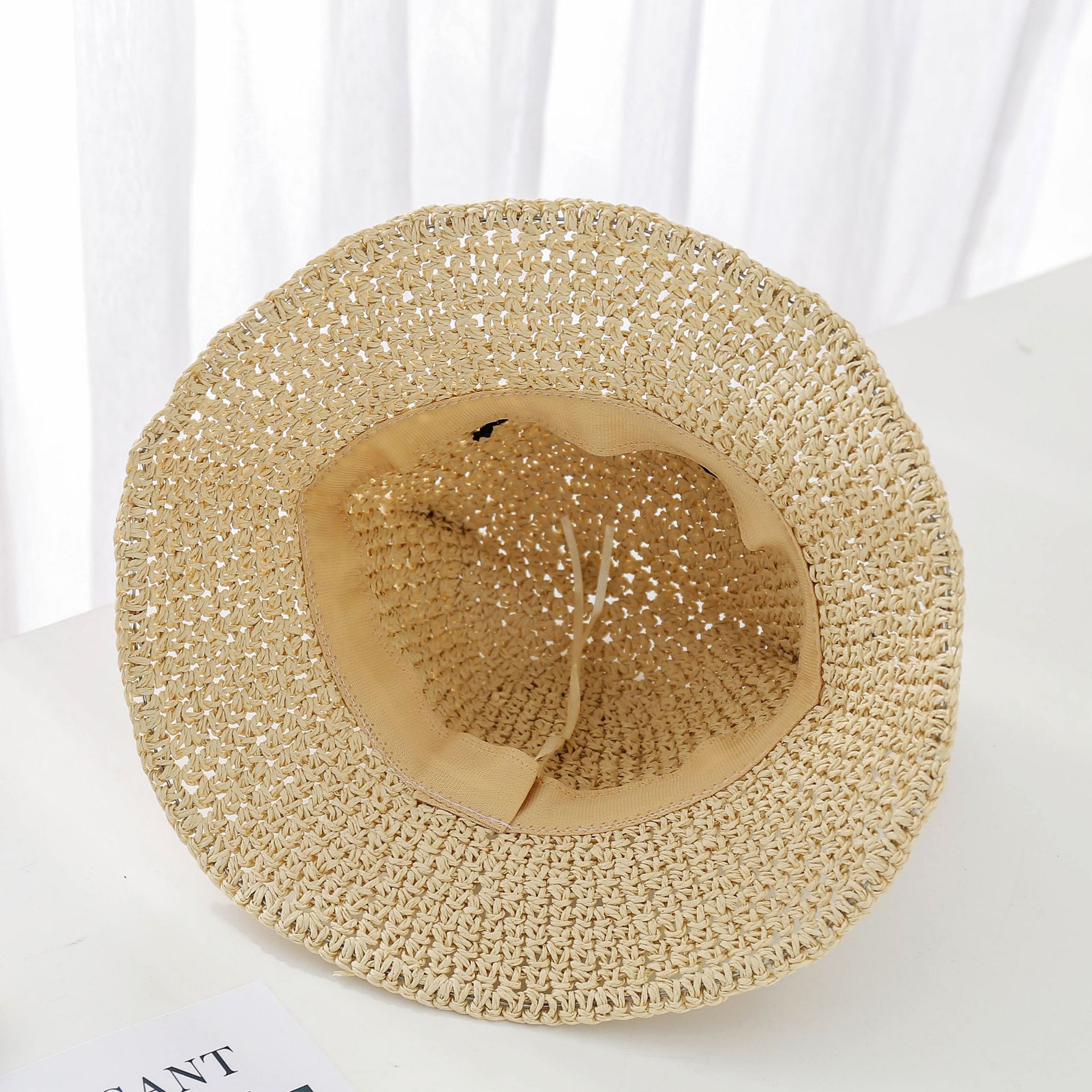 Summer Models Hand-knitted Frog Straw Hats Boys And Girls Students Sun Hats Children Sun Hats display picture 10