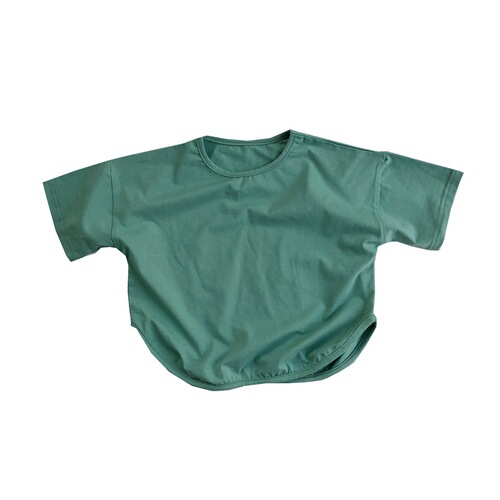 Basic children's short-sleeved T-shirt summer new Korean style multi-color simple and stylish round neck top for boys and girls
