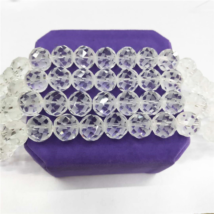 Wholesale of special crystal jewelry cut white crystal loose beads, DIY glass semi-finished jewelry beads, factory direct sales detail image 2