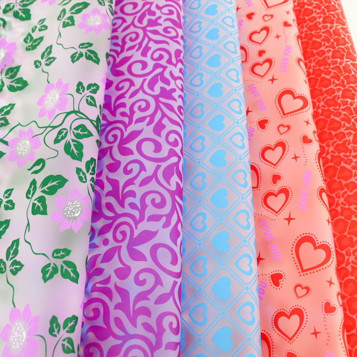 厂家定做定制雾面膜鲜花文艺防水包装膜节庆生日圣诞礼品包装纸