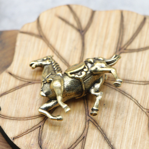 New brass, make money immediately, pure copper retro accessories, immediate success, copper horse small pendants, fine copper ornaments