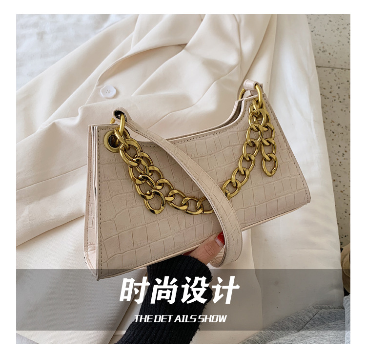 New Trendy Fashion One-shoulder Chain Ladies Portable Underarm Bag display picture 4