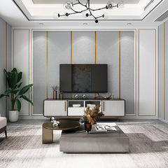 New modern simple large spacing deer skin velvet wallpaper for bedroom and living room, fully covered with bed headboard, background wall, thickened wallpaper