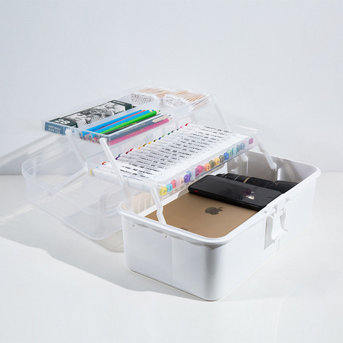 Household multi-layer medical kit portable emergency medical kit large storage box multi-functional household tool box