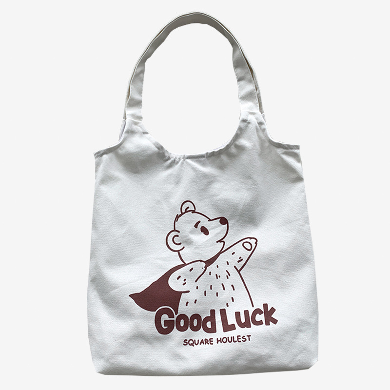 Bolsa de lona hombro de las mujeres otoño e invierno nuevo japonés Harajuku ulzzang estudiante bolsa de tela mujer ins entrega de una pieza