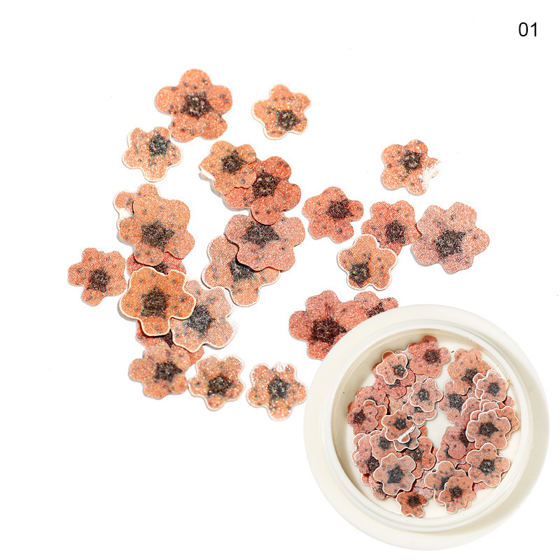 Joyas de manicura de la princesa inswind coloridas flores y hojas pájaros mariposas primavera serie de pulpa de madera parche de manicura