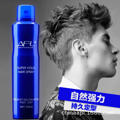 廠家APL啫喱水男士強力持久自然蓬松濕發造型批發定型噴霧280ml