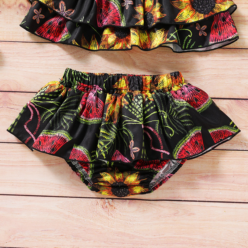 New  Sling Shorts Two-piece Print Fashion Newborn Clothing Set Wholesale display picture 7