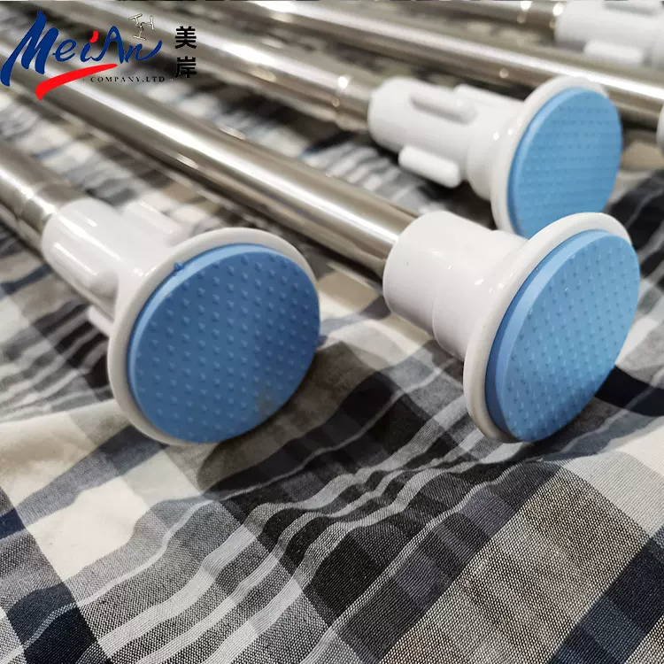 【2020】新品圆头强力吸附力免打孔伸缩杆厂家直销多用途