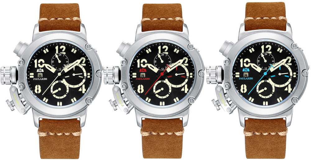 Automatic Mechanical Men's Watch With Luminous Rose Gold Case_voghion.com