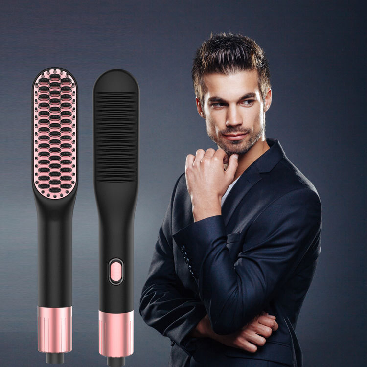 Middle East Amazon Electric Men's Various Use Straight Hair Comb Beard Comb Beard Dry And Wet Dual-use Non-hurt Hair Straightener