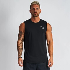 Muscle Outdoor Sports Leisure Men's Fitness Training Basketball Running Fashion Fitness Top Sleeveless Short Sleeve
