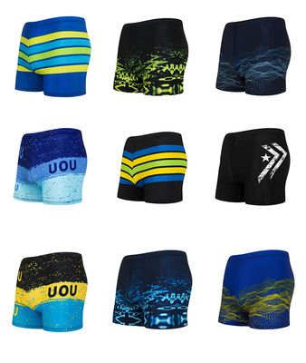 2020新款男士游泳裤平角时尚游泳馆温泉速干舒适专业训练厂家直销