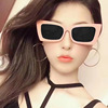 Square sunglasses, retro face blush, glasses, European style, new collection, internet celebrity