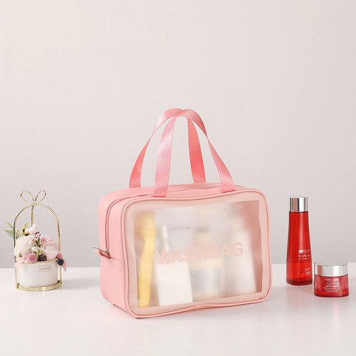 Transparent PVC makeup travel wash bag waterproof portable large capacity swimming bag shower bag makeup bag travel storage bag