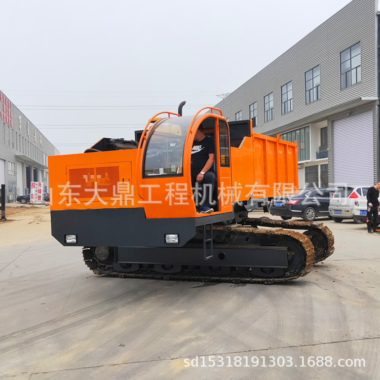 供应工程钢制运输车 农田水田履带运输车 山地链轨林木自卸车