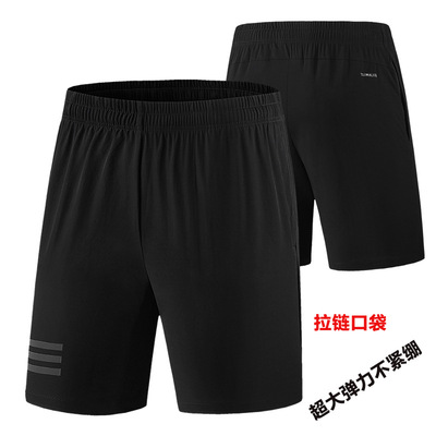 男士短裤夏季新款运动短裤大码五分裤速干弹力男裤薄款休闲大裤衩