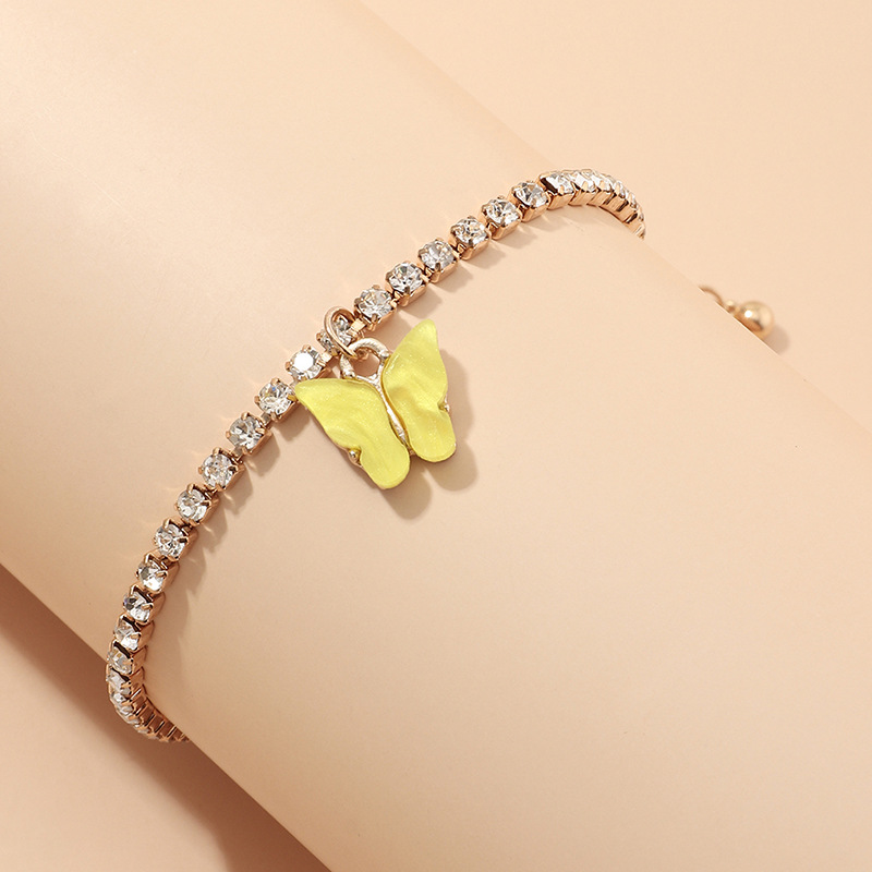 New   Trend Fashion Full Diamond Bracelet Bracelet  Wild Creative Small Butterfly Bracelet Nihaojewelry Wholesale display picture 3