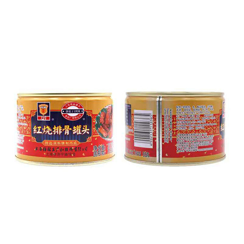 上海梅林红烧排骨罐头397g/罐 户外速食方便食品下饭菜肉制品