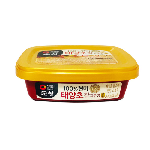 Korean imported food Cheongjungwon Sunchang chili sauce 200g Korean chili sauce spicy garlic sauce sweet and spicy bibimbap sauce