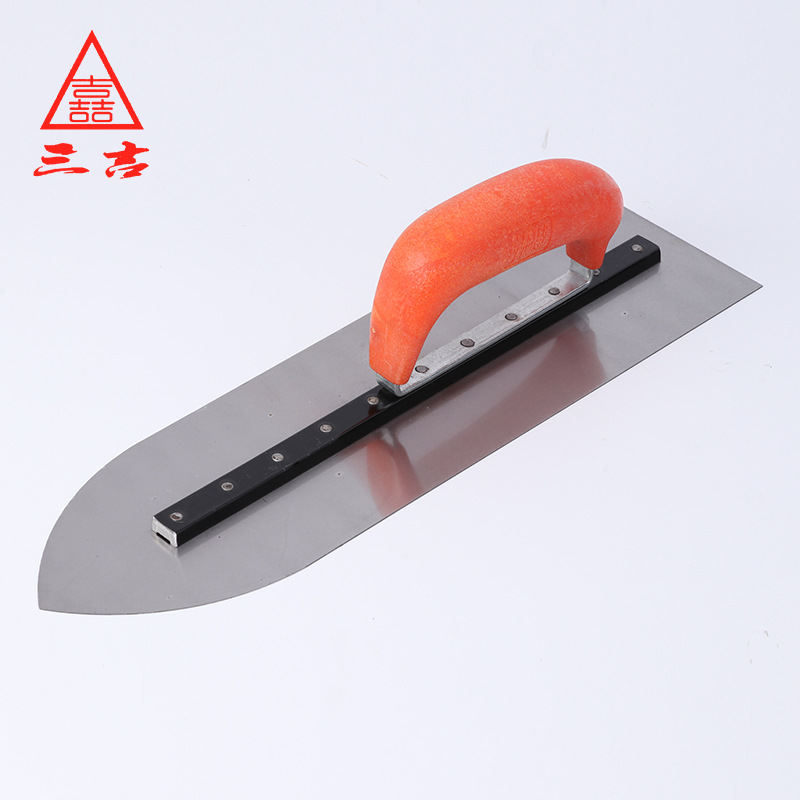 出口款加长抹泥刀地坪漆镘刀塑料手柄加厚大号腻子抹子批灰刀