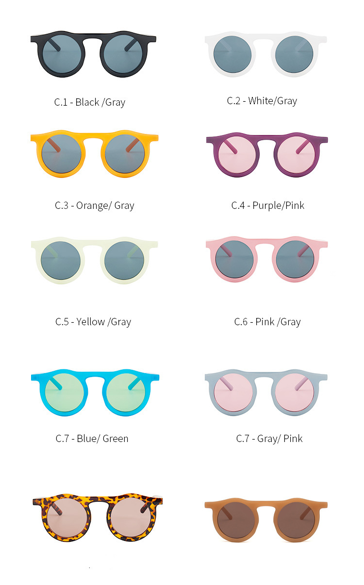 Round Frame Sunglasses Irregular Single Beam New Retro Jelly Personality Sunglasses Simple Hip-hop Wholesale Nihaojewelry display picture 1