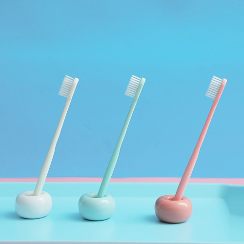Japanese style macaron ice cream toothbrush fine soft bristles household toothbrush adult male and female couple combination set wholesale
