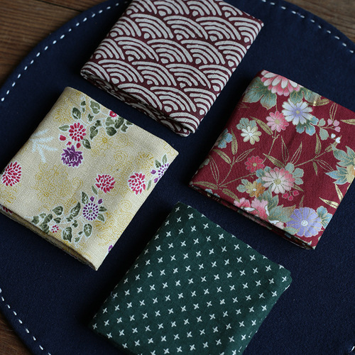 40 colors Japanese style pure cotton tea towel square towel Japanese clean side fresh cotton gauze handkerchief Kung Fu tea set coaster accessories