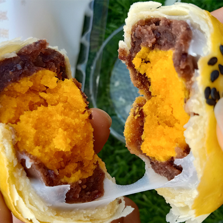 戴帽哥推荐海鸭蛋黄酥6枚红豆雪媚娘休闲零食广西特产糕点心包邮|ms