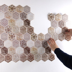 跨境歐式軟包牆貼3D立體貼紙自粘牆紙創意背景牆護牆裝飾餐廳翻新