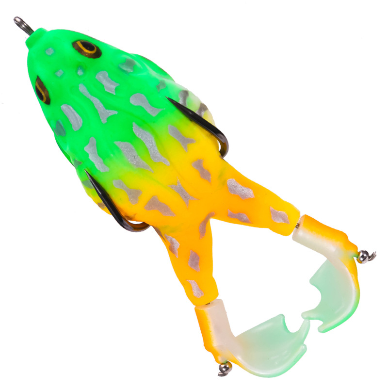 Lifelike Frog Lures 10 colors Soft Plastic Frog Lures  Fresh Water Bass Swimbait Tackle Gear