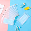 Hair dye, pencil case, fresh cartoon waterproof storage system for documents with zipper, wholesale