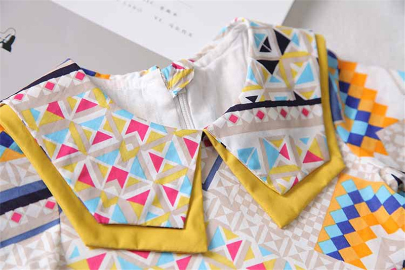 Ethnic Doll Collar Floral Dress