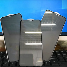 适用苹果12防偷窥膜iPhone 12Mini钢化防窥膜镭射彩色光背面膜