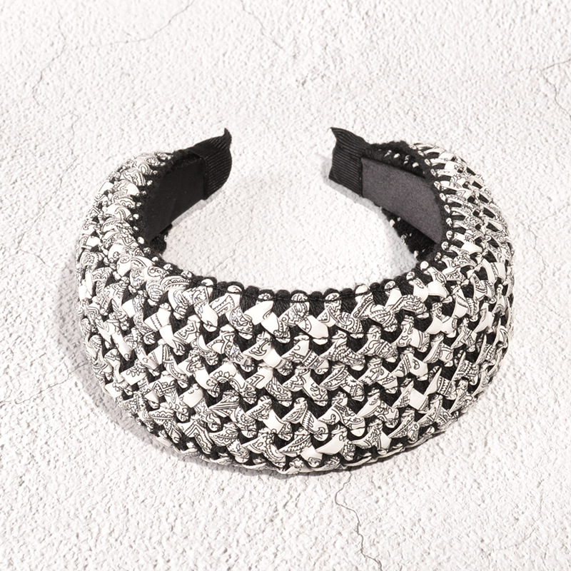 Knotted Leather Braided Headband display picture 9
