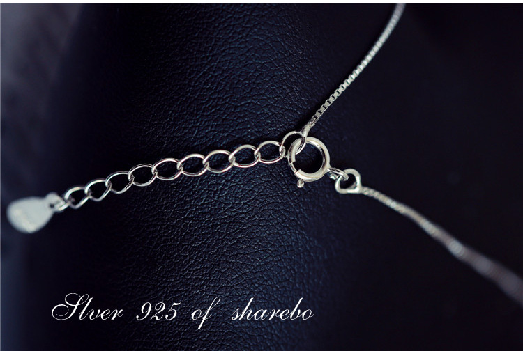 Fashion S925 Sterling Silver Zircon Clavicle Chain display picture 2