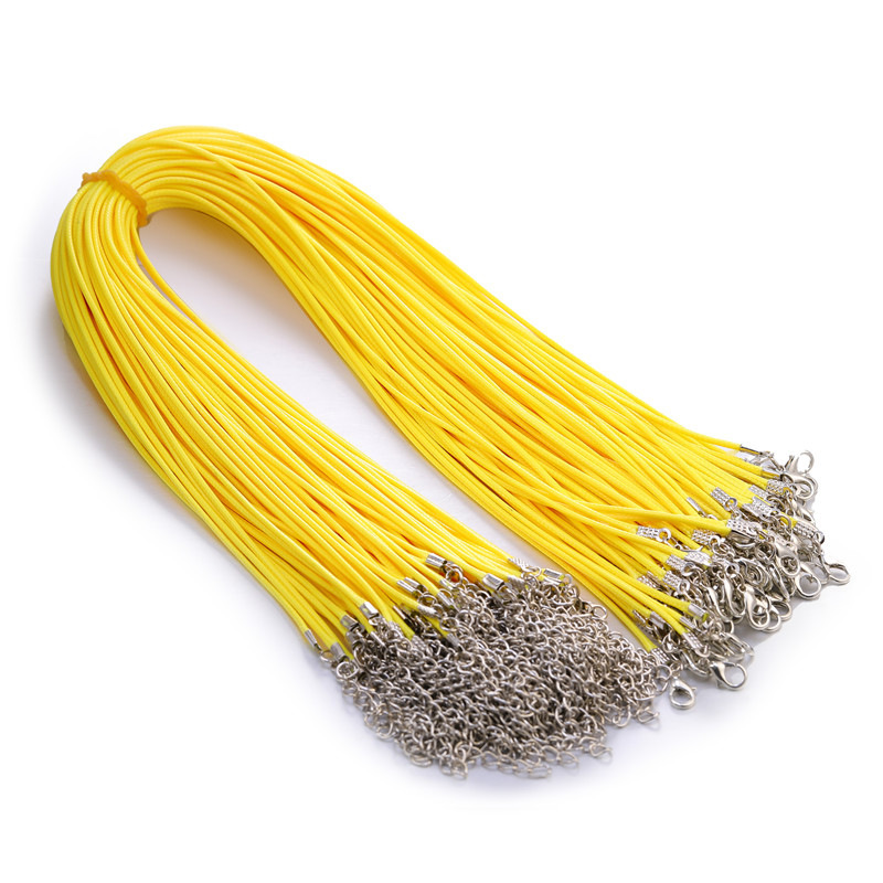 220g Weight Rope Jewelry Making Type 45+5cm Jewelry Making Size DIY Jewelry Accessories Classification 100 PCS/Package Quantity Wax rope Material Solid Color Pattern Plating Design Retro Style 100 PCS/Package 45+5cm Wax Rope Solid Color Rope 2