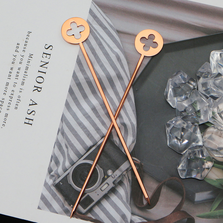 日式不锈钢调酒棒 创意奶茶搅拌棒 葡萄酒签 水果针 现货批发|ms