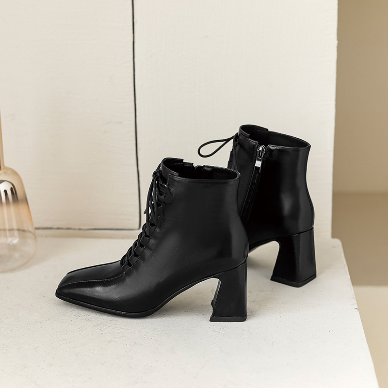 Chiko Noma Square Toe Block Heels Boots