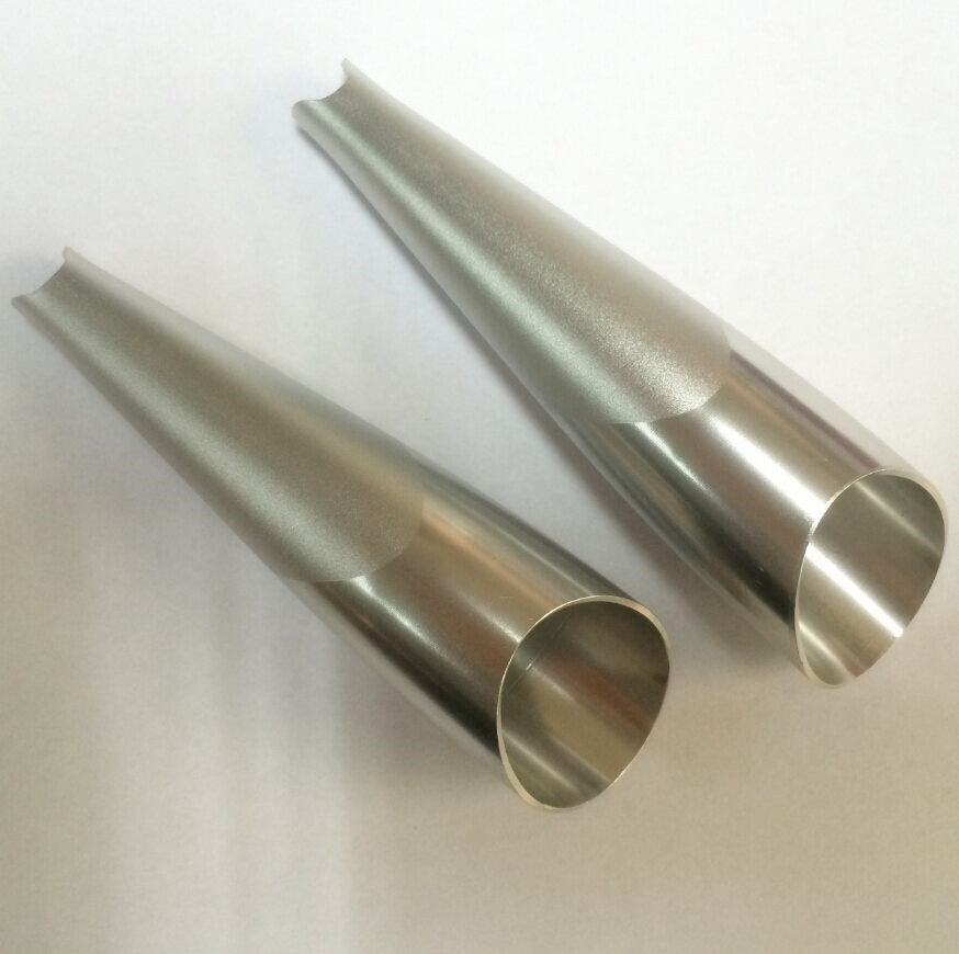 五金加工喷砂氧化锥度铝管 精密非标CNC机械配件加工