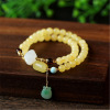 Bracelet wax agate jade, emerald turquoise pendant natural stone