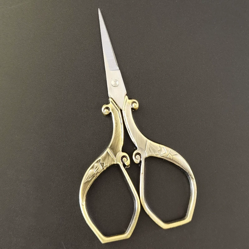 Retro -cut cross -stitching classical scissors, makeup scissors JA